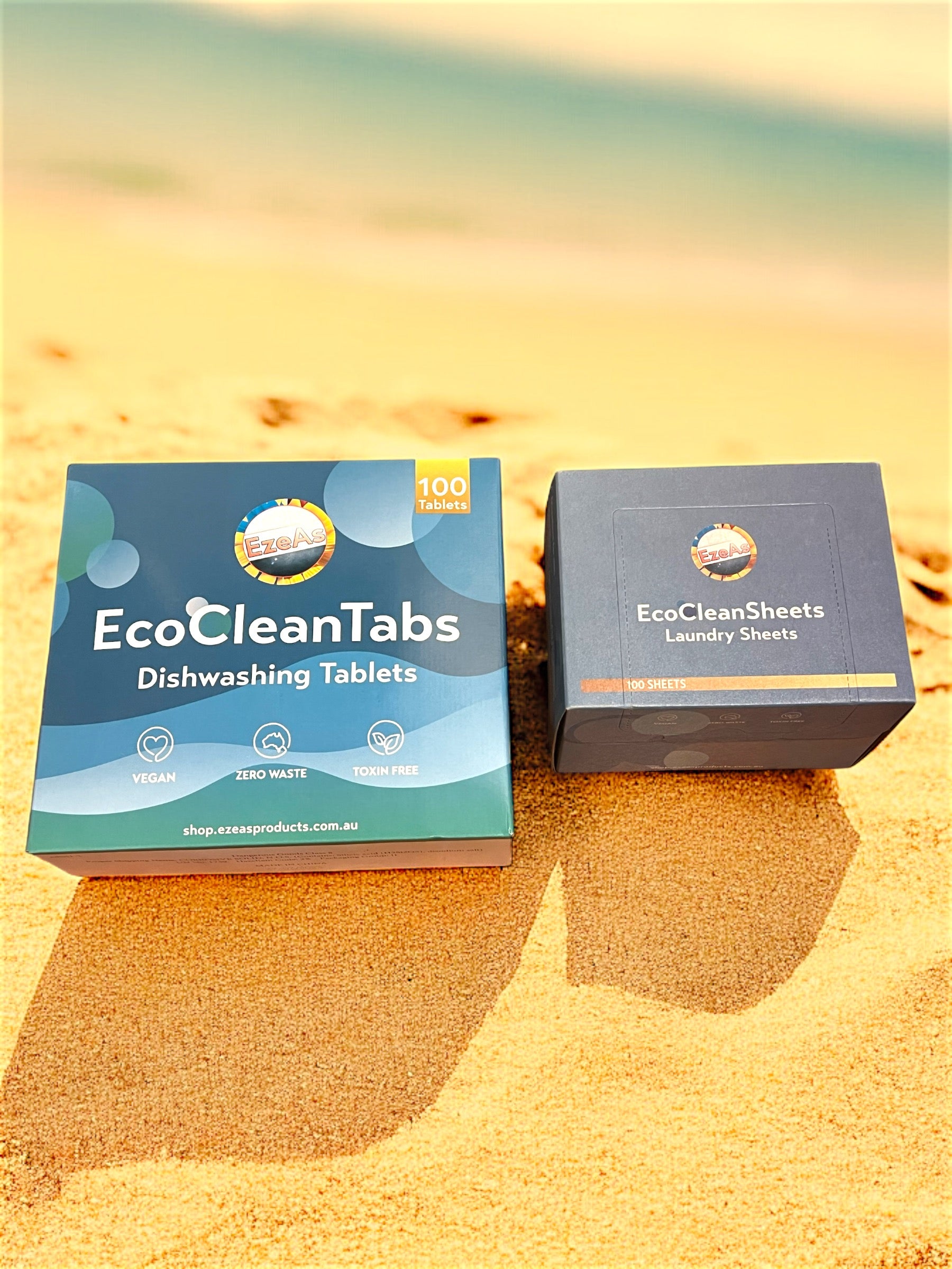 EcoClean Home Cleaning Bundle - Laundry Detergent Sheets & Dishwashing Tablets