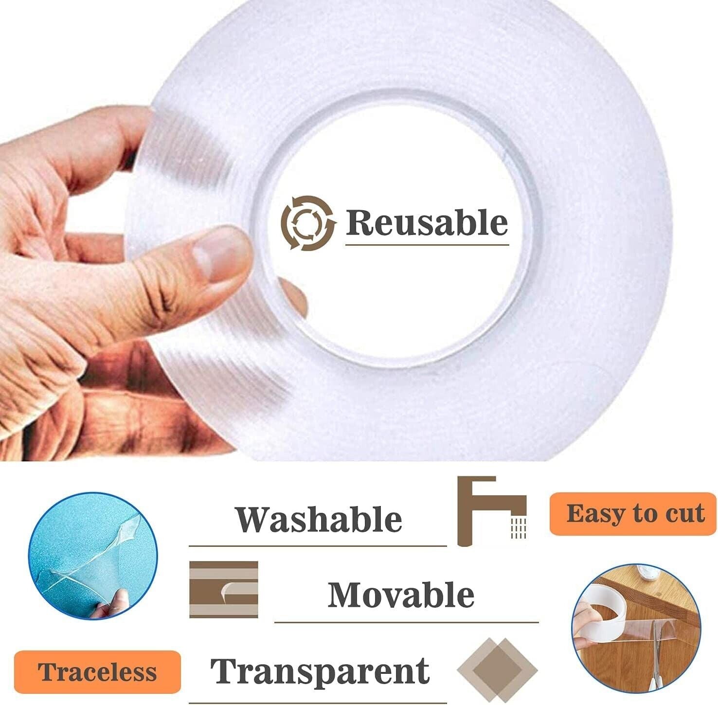 EzeAs Fixing Tape (boxed 4 x 3M rolls)