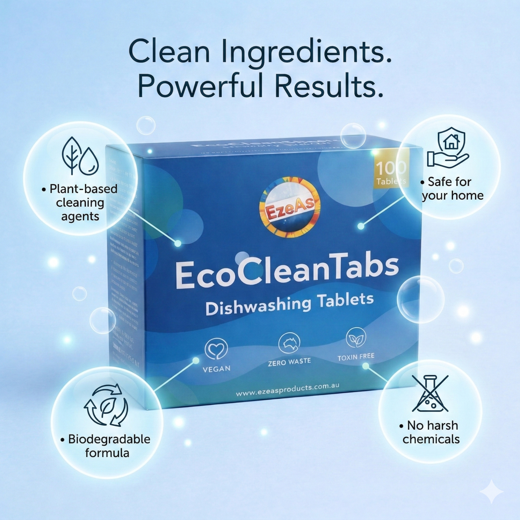 EzeAs EcoClean Dishwashing Tablets
