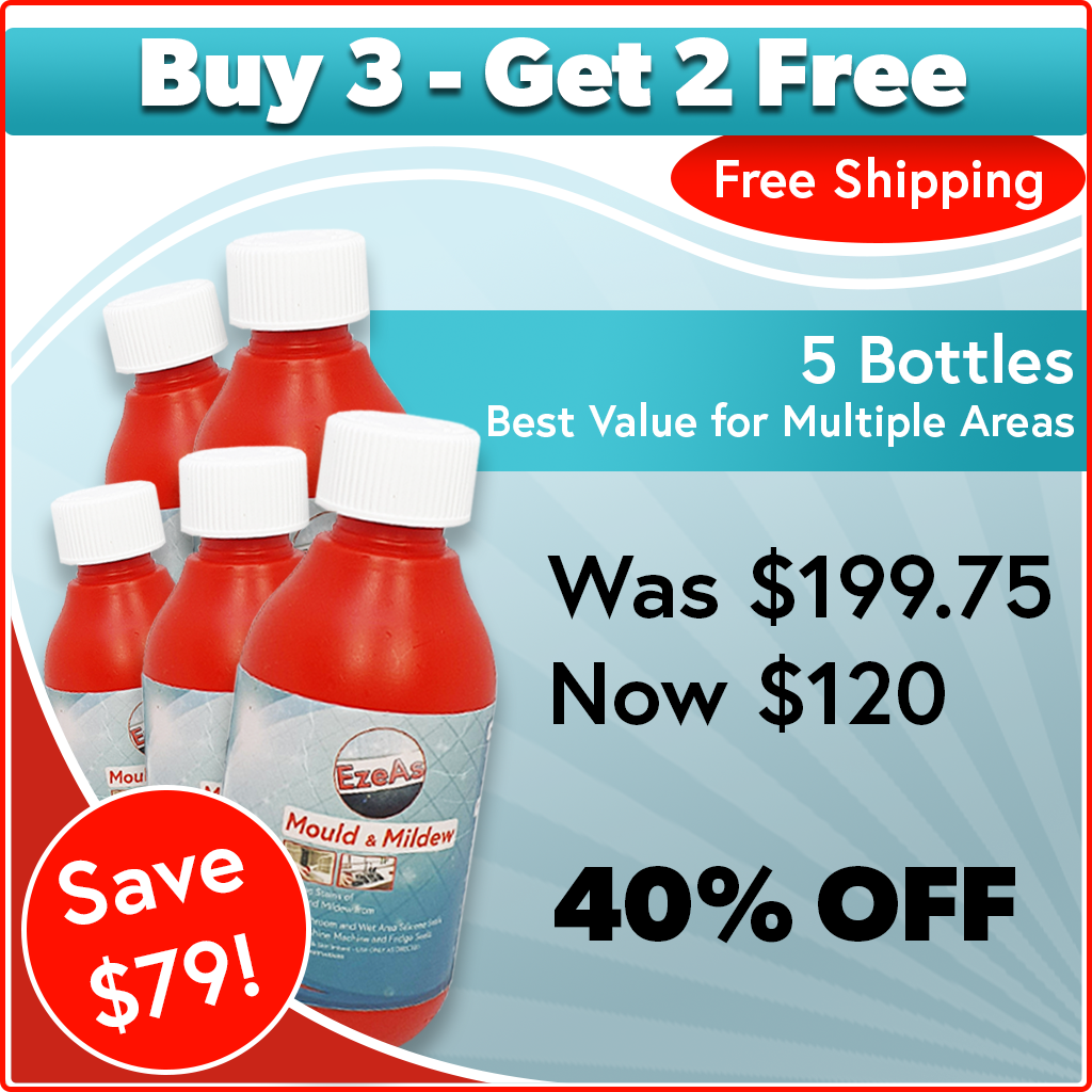 Ezeas Mold & Mildew Remover - 5 Bottes - Buy 3 Get 2 Free - EzeAs Products